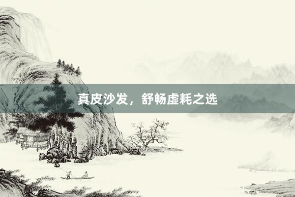 真皮沙发，舒畅虚耗之选
