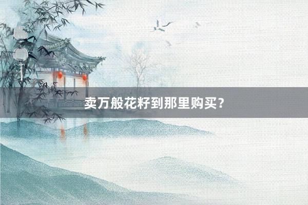 卖万般花籽到那里购买？